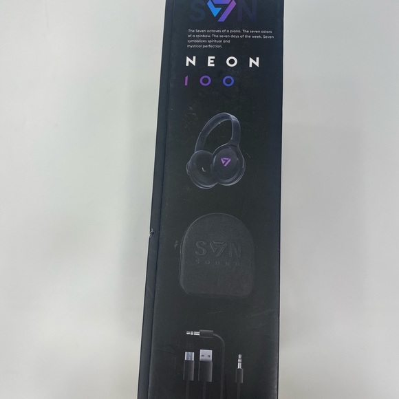 SVN Sound by Steve Aoki Color Changing Neon 100 Bluetooth Headphones - Picture 5 of 10